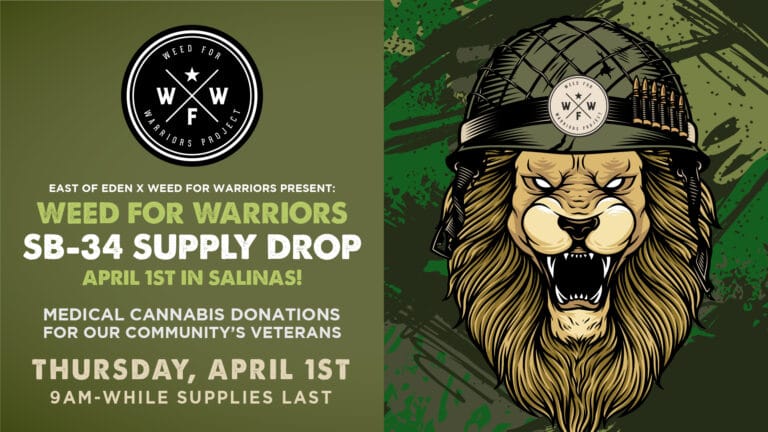 Weed for Warriors SB-34 SUpply Drop, April 1 9 am while supplies last