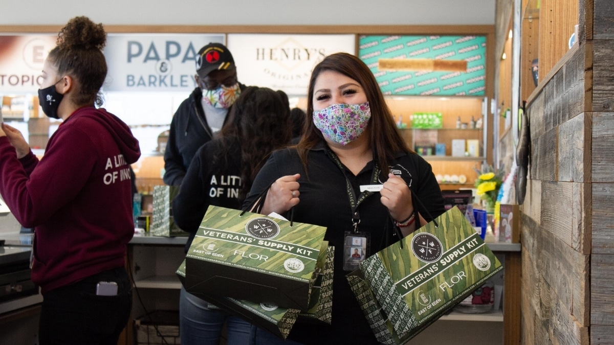 Weed for Warriors SB-34 Supply Drop at East of Eden in Salinas CA